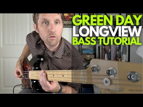 Longview by Green Day Bass Tutorial - Bass Guitar Lessons with Stuart!