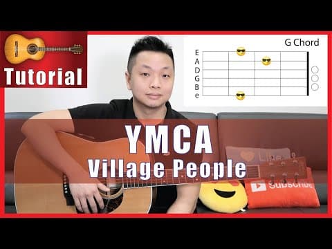 YMCA Guitar Tutorial - Village People | Easy and Fun!