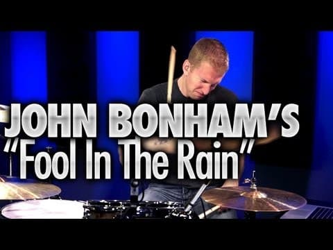 John Bonham's "Fool In The Rain" - Drum Lesson (DRUMEO)