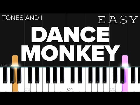 Tones And I - Dance Monkey | EASY Piano Tutorial