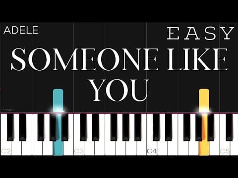 Adele - Someone Like You | EASY Piano Tutorial
