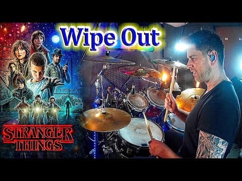 Learn To Play WIPE OUT The Surfaris Drum Tutorial Lesson *Stranger Things*