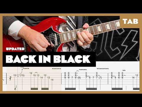 AC/DC - Back in Black (remake) - Guitar Tab | Lesson | Cover | Tutorial
